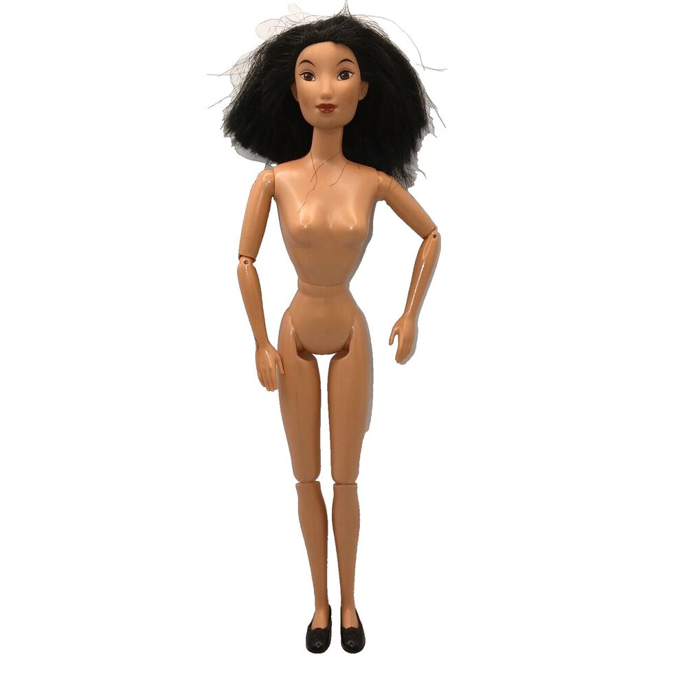 Secret Hero Mulan Disney Princess Nude Articulated Asian Doll w/ Shoes for OOAK